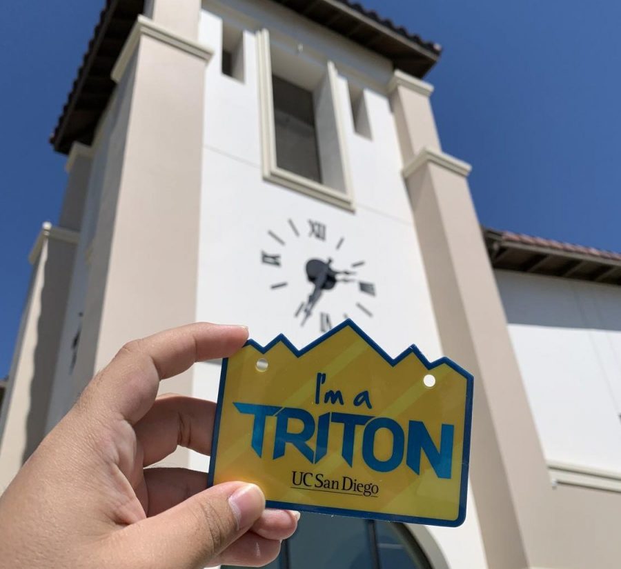 Photo courtesy of The Chaparral. I am a Triton sticker in from of the Coachella public library