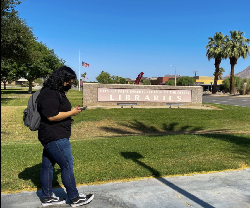 Photo courtesy of Marcela Carrillo/The Chaparral. Daisy Lopez leave College of the Desert