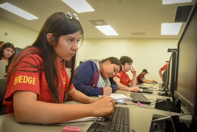 Photo courtesy of College of the Desert. plEDGE students taking part of the 2019 EDGE winter session at College of the Desert.