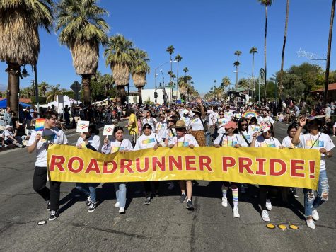 Photo Courtesy of The Chaparral. COD students, faculty and staff marched in the Greater Palm Springs Pride Parade on Sunday, Nov. 6, in Palm Springs.