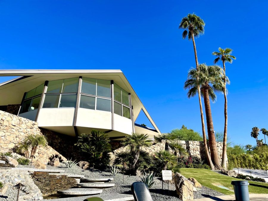 Photo Courtesy of The Chaparral. The exterior of the House of Tomorrow, originally designed by William Krisel in 1960. The house was recently showcased during Modernism Week.