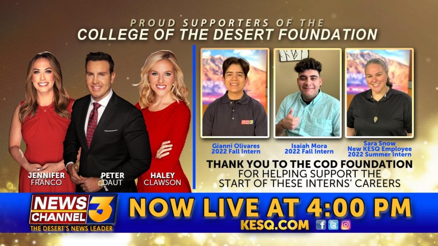 How COD’s Work Experience Program led me to intern at KESQ