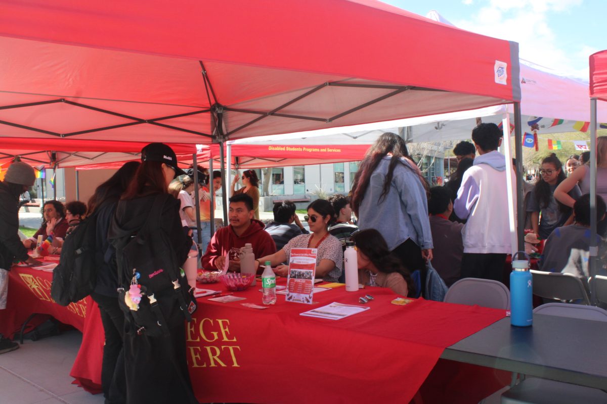 File: Photo courtesy of The Chaparral/Julie Gamez. Students attending Spring 2024 Club Rush. 