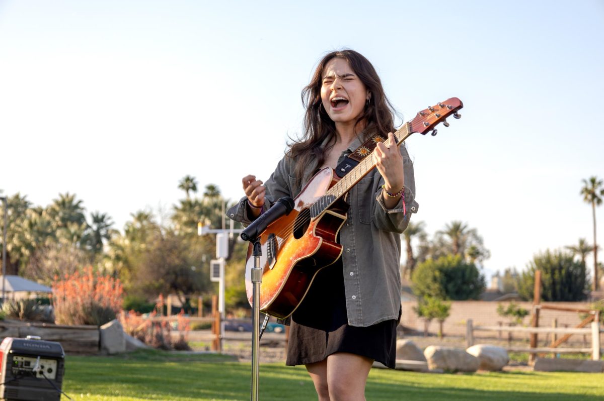 Photo courtesy of Takahide Ueno. Nylea Aguilar performing at Desert Music Festival on March 23.