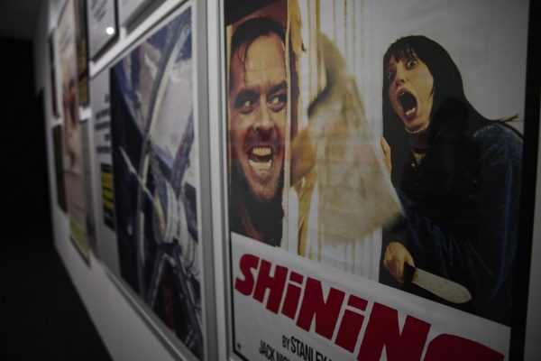 Poster for the film 'The Shining' by film director Stanley Kubrick, on January 16, 2022, in Madrid, Spain.16 JANUARY 2022;RETROSPECTIVE;CINEMATOGRAPHY;EXHIBITION;SHINING Jesús Hellín / Europa Press 01/16/2022 (Europa Press via AP)