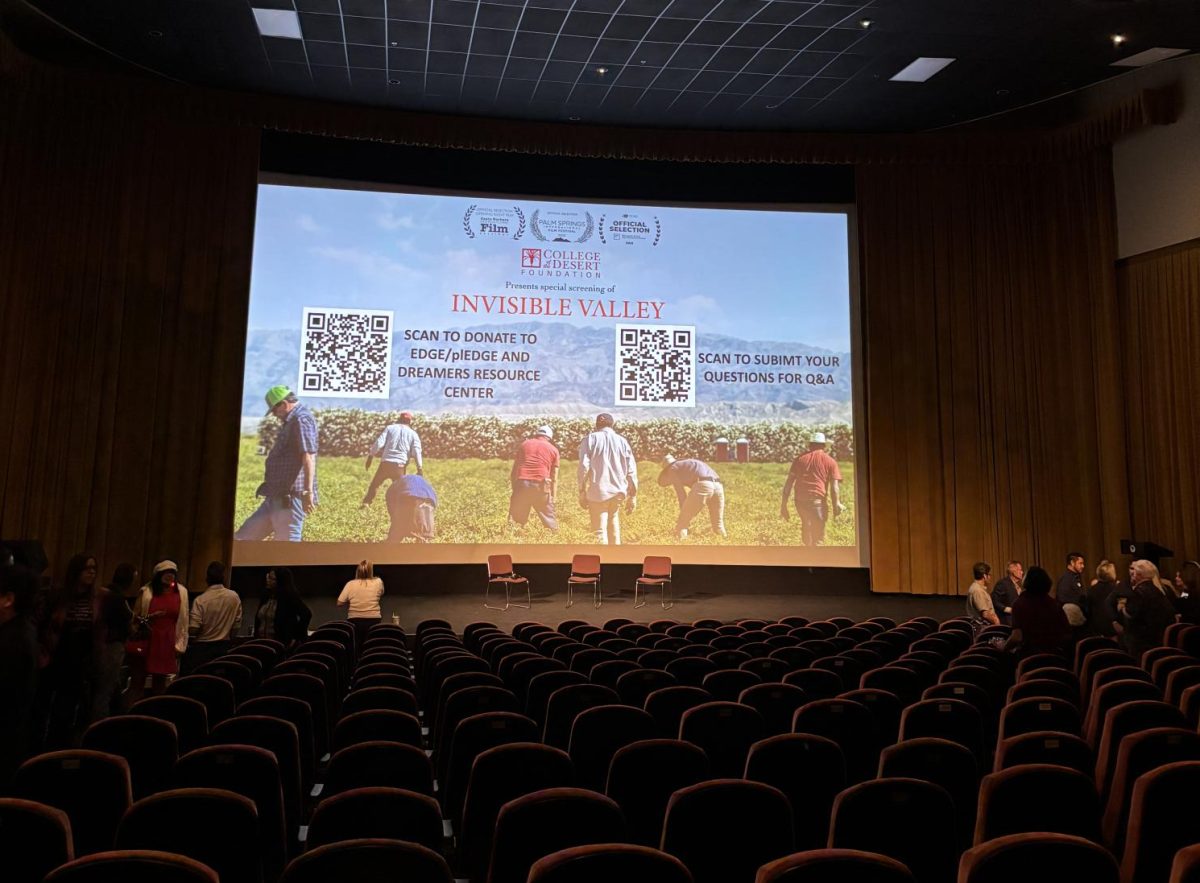 Photo courtesy of The Chaparral/Layla Freiberg. Palm Springs Cultural Center theater post-screening of "Invisible Valley."