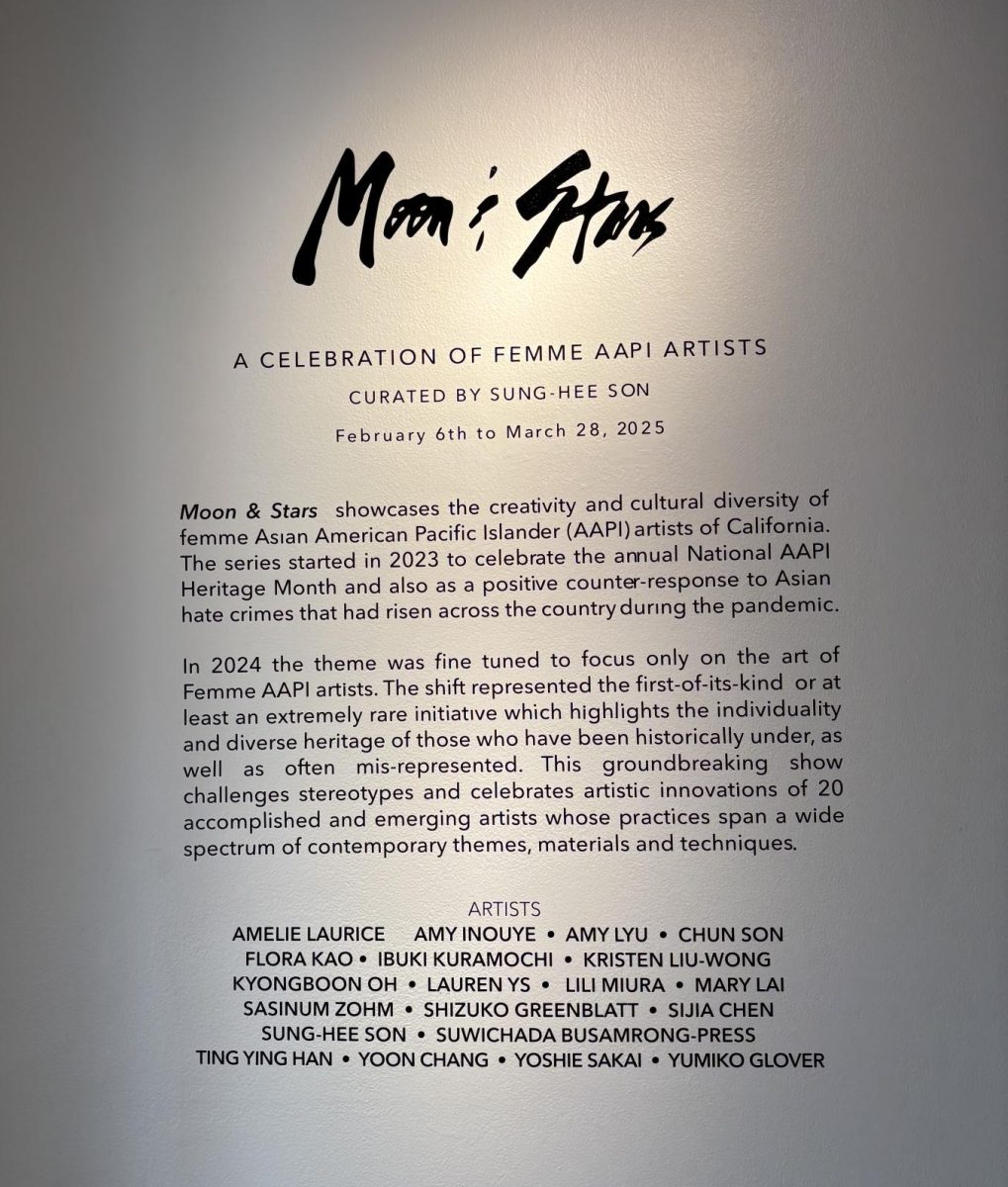 Photo courtesy of The Chaparral/Layla Freiberg. Background information for the "Moon & Stars" exhibition.