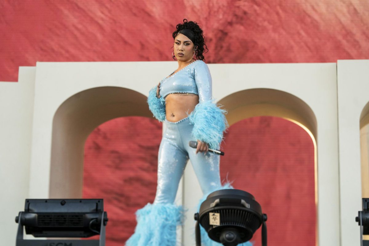 Photo courtesy of AP Images/Amy Harris/Invision. Kali Uchis performs at the Coachella Music and Arts Festival at the Empire Polo Club on April 23, 2023, in Indio, Calif. 