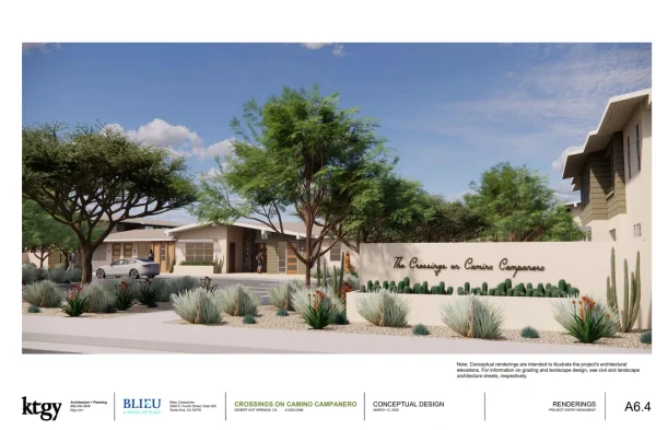 Photo Courtesy of the city of Desert Hot Springs. A rendering of the Crossings on Camino Campanero. 