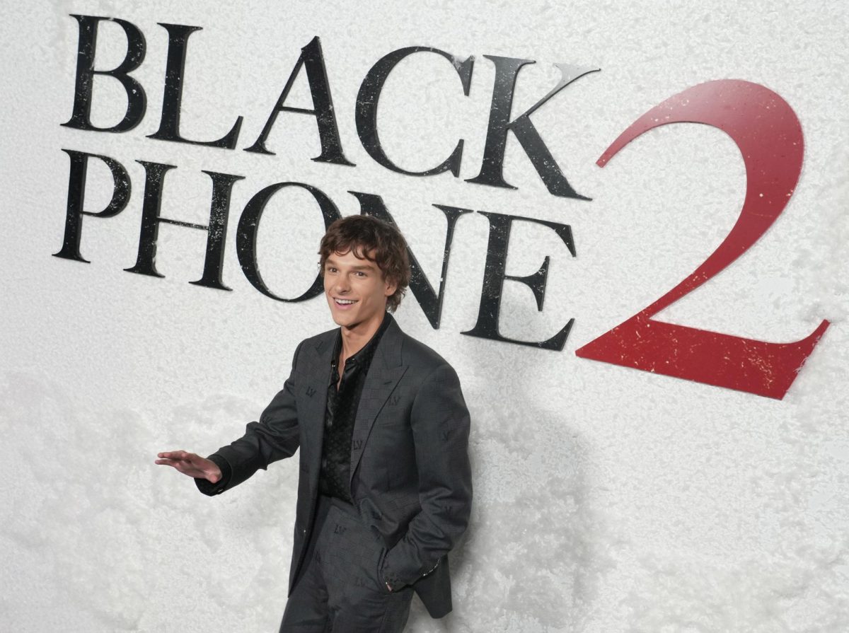 Mason Thames arrives at the Universal Pictures' BLACK PHONE 2 Premiere held at the TCL Chinese Theatre in Hollywood, CA on Wednesday, October 8, 2025. (Video By Sthanlee B. Mirador/Sipa USA)(Sipa via AP Images)