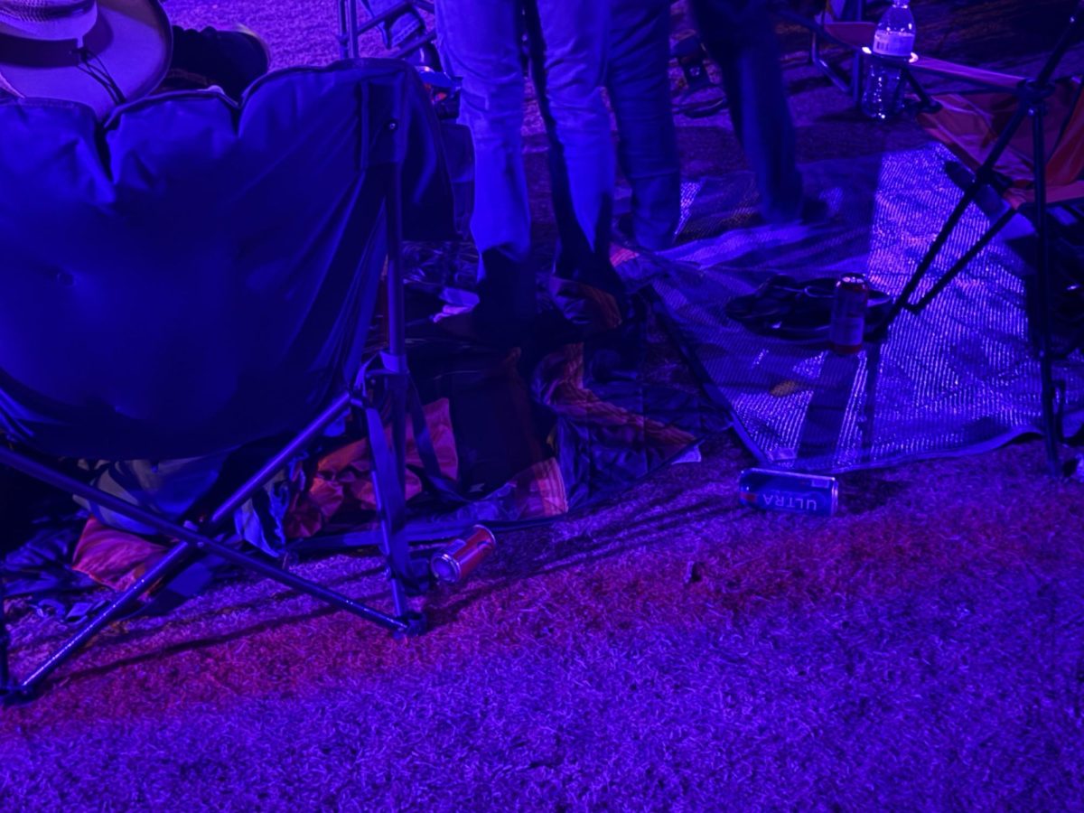 Photo courtesy of The Chaparral/Zoey Zsargo. Attendees littering casually during festival.